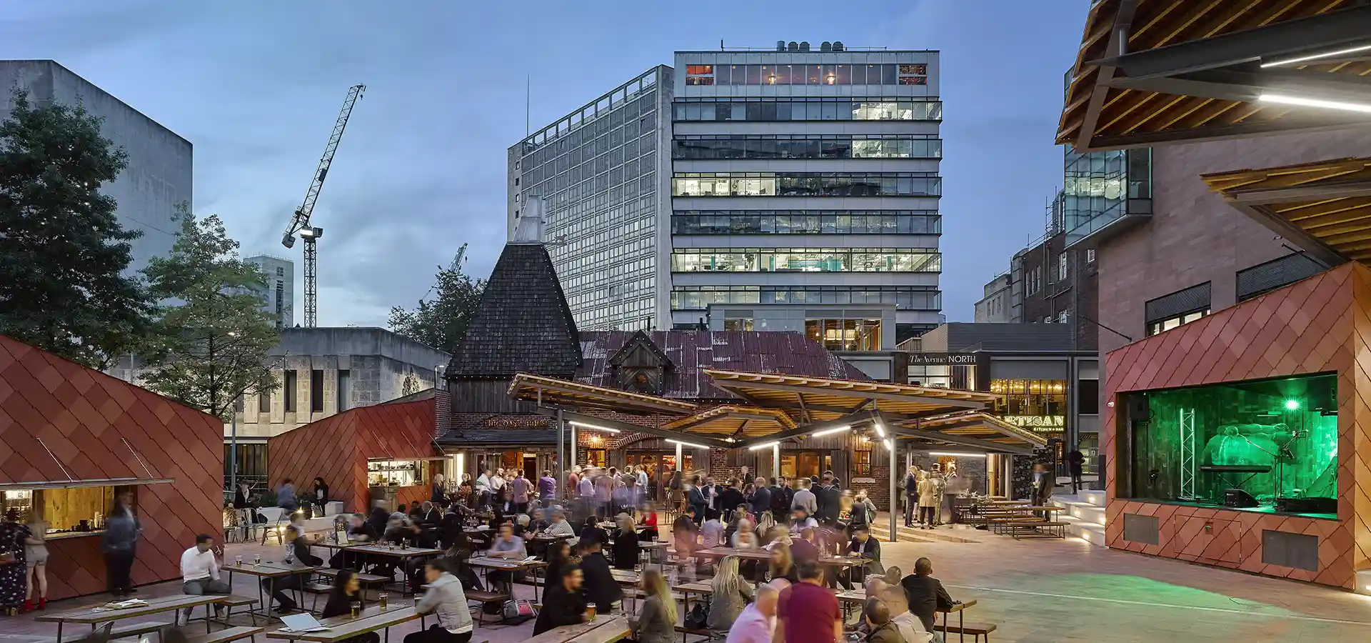 the oast house pub and beer garden in crown square