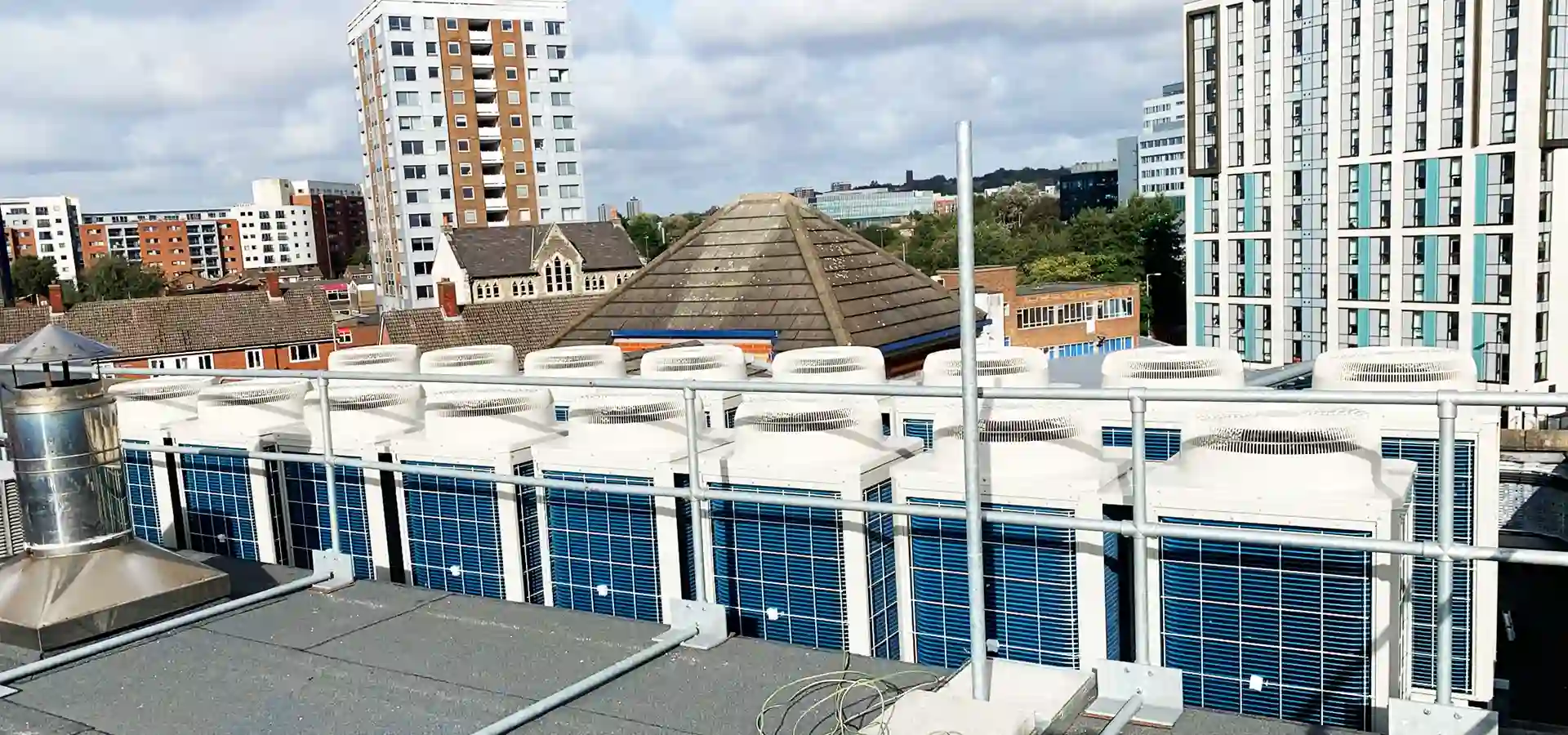 air handling units on the henry cotton building