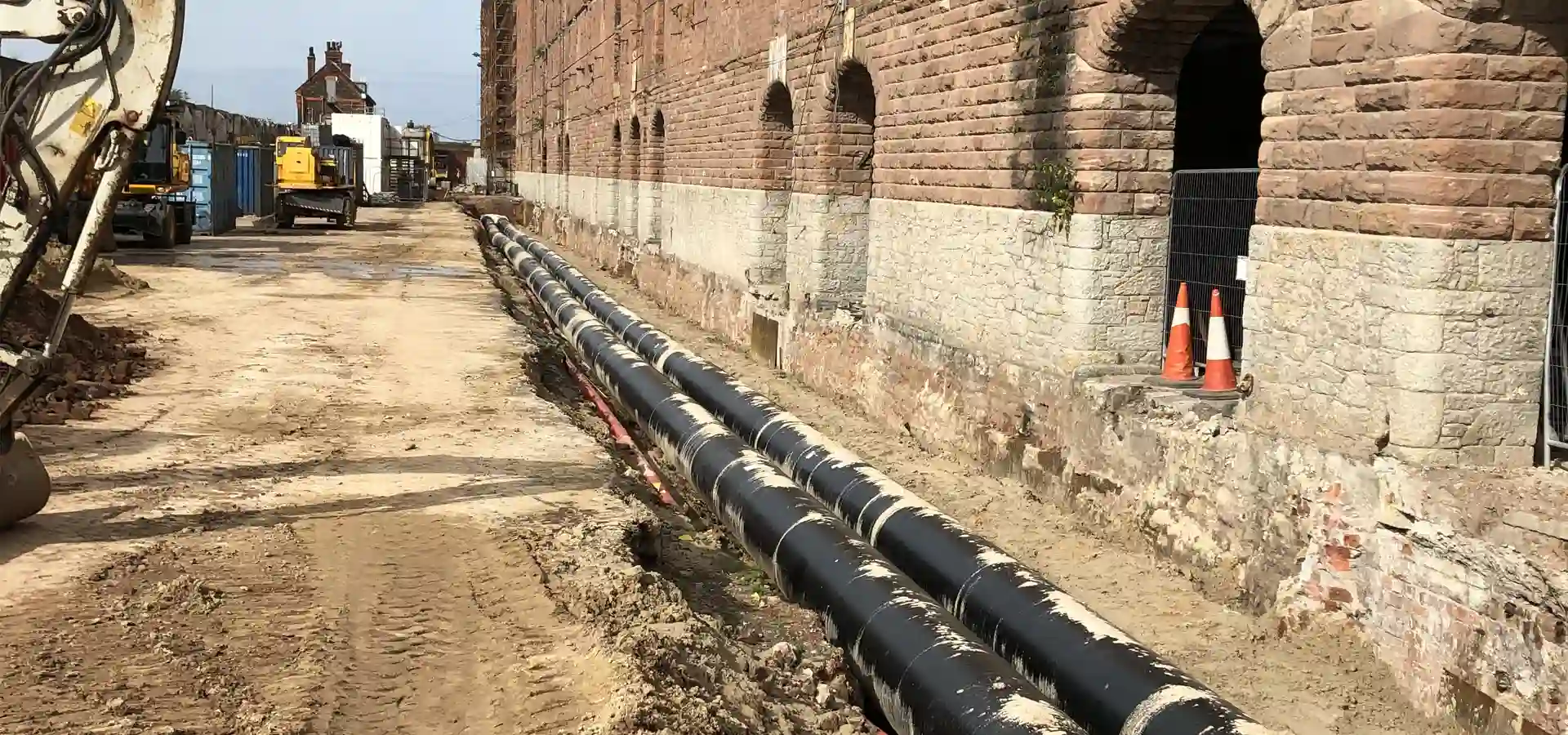 Installation of underground pipes