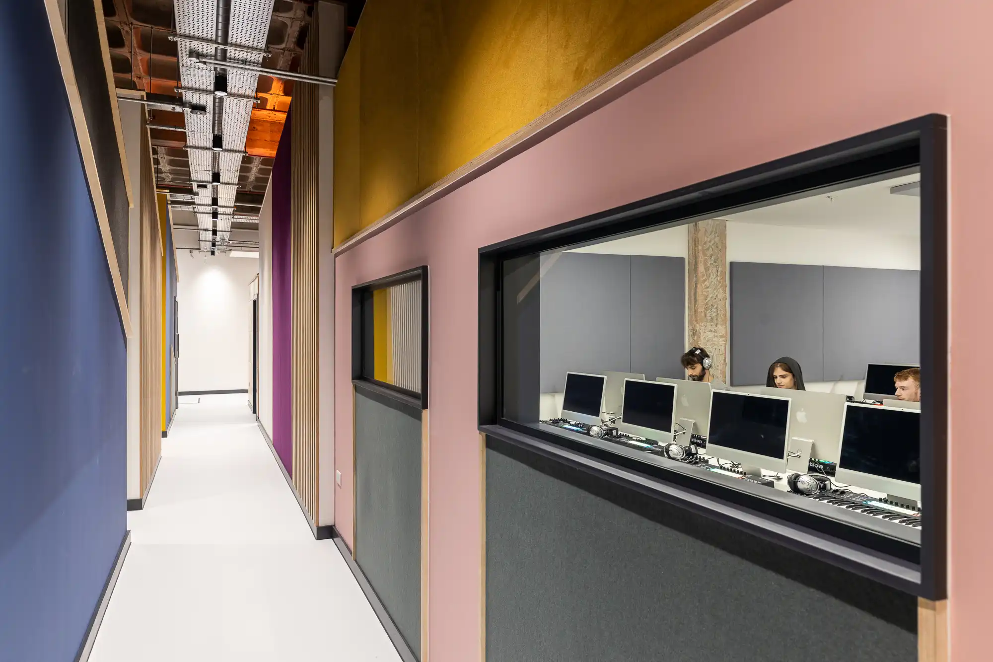 view of computer suite at Access Creative College New Century Hall Manchester